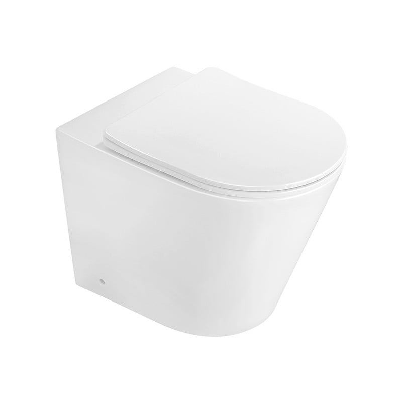 Mexen Rico toaletă de podea Rimless cu capac cu închidere lentă slim, duroplast, alb lucios - 32724000