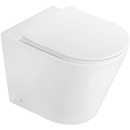 Mexen Rico toaletă de podea Rimless cu capac cu închidere lentă slim, duroplast, alb lucios - 32724000
