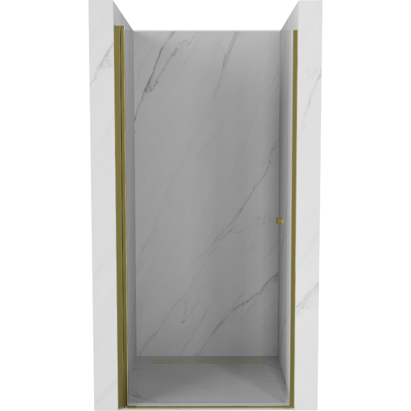 Mexen Pretoria ușa de duș cu balamale 70 cm, transparent, Aurie - 852-070-000-50-00