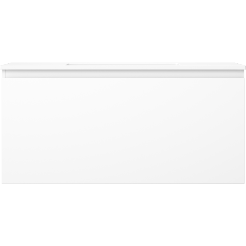 Mexen Orio 100 cm fürdőszobai szekrény Otis mosdóval, 1 fiók, fehér matt - 91A10-10047-1-BF01-W18M01