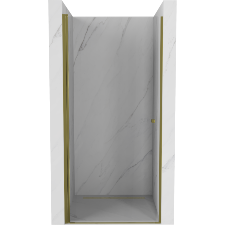 Mexen Pretoria ușa de duș cu balamale 90 cm, transparent, Aurie - 852-090-000-50-00