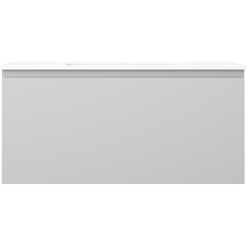 Mexen Orio dulap baie 100 cm cu chiuvetă Otis, 1 sertar, gri mat/alb mat - 91A10-10047-1-BF62-W18M01