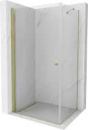 Mexen Pretoria cabină de duș cu balamale 70 x 100 cm, transparent, Aurie - 852-070-100-50-00
