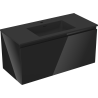 Mexen Orio dulap baie 100 cm cu chiuvetă Otis, 1 sertar, negru lucios/negru mat - 91A10-10047-1-BF70-W18M71