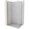 Mexen Pretoria cabină de duș pivotantă 70 x 80 cm, transparent, aurie - 852-070-080-50-00