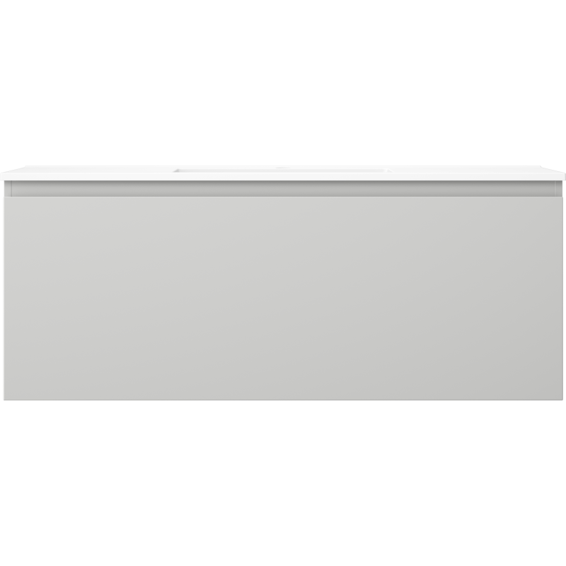 Mexen Orio 120 cm-es fürdőszobai szekrény Otis mosdókagylóval, 1 fiók, szürke matt/fehér matt - 91A10-12047-1-BF62-W18M01