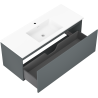 Mexen Orio dulap baie 120 cm cu lavoar Otis, 1 sertar, grafit mat/alb mat - 91A10-12047-1-BF66-W18M01