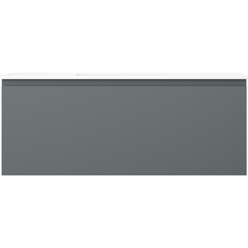 Mexen Orio dulap baie 120 cm cu lavoar Otis, 1 sertar, grafit mat/alb mat - 91A10-12047-1-BF66-W18M01