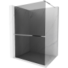 Mexen Kioto+ zuhanyfal polccal Walk-in 70 x 200 cm, grafit, króm - 800-070-121-01-40