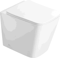 Mexen Cube vas de toaletă stativ Rimless cu capac cu coborâre lentă slim, duroplast, alb lucios - 32924000