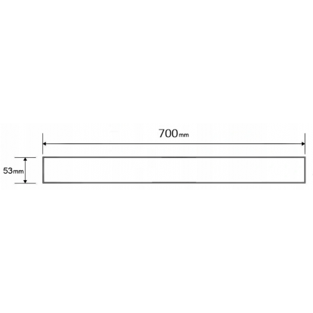 Mexen M13 mască 2 în 1 pentru scurgere liniară 70 cm, aur roz - 1619070