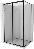 Mexen Rox cabină de duș culisantă stânga 150 x 85 cm, ramă neagră, negru - 8C2-150-085-70-70-L
