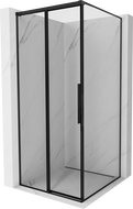 Mexen Rox cabină de duș culisantă stânga 90 x 90 cm, cadru negru, negru - 8C2-090-090-70-70-L