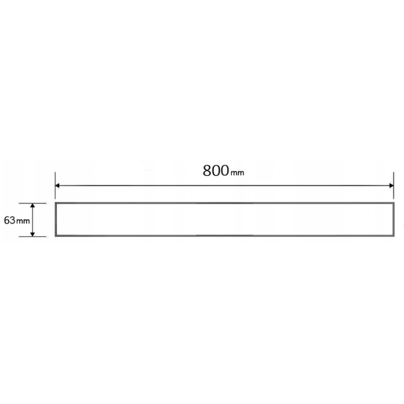 Mexen Flat M15 vonalmenti lefolyó takaróelem 80 cm, rózsaarany - 1624080