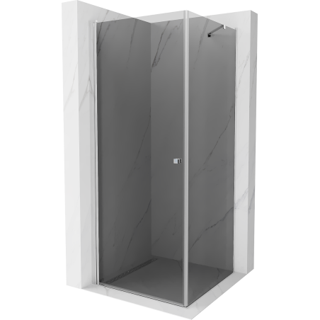 Mexen Pretoria cabină de duș batantă 70 x 70 cm, grafit, crom - 852-070-070-01-40