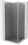 Mexen Pretoria cabină de duș batantă 70 x 70 cm, grafit, crom - 852-070-070-01-40
