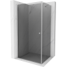Mexen Pretoria cabină de duș cu balamale 70 x 80 cm, Grafit, Crom - 852-070-080-01-40