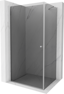 Mexen Pretoria cabina de duș cu ușă batantă 80 x 70 cm, grafit, crom - 852-080-070-01-40