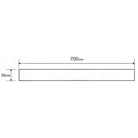 Mexen M13 2 az 1-ben burkolat vonalmenti lefolyóhoz 70 cm, arany szálcsiszolt - 1A19070
