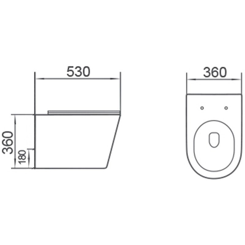 Mexen Rico 2.0 vas wc Rimless Tornado cu capac coborâre lentă slim, duroplast, alb lucios - 3072L4000T