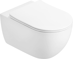 Mexen Carmen fali wc Rimless Tornado lassan csukódó vékony ülőkével, duroplast, fényes fehér - 3088L4000T