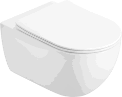 Mexen Carmen WC rimless Tornado cu capac slim cu închidere lentă, duroplast, alb lucios - 3088L4000T