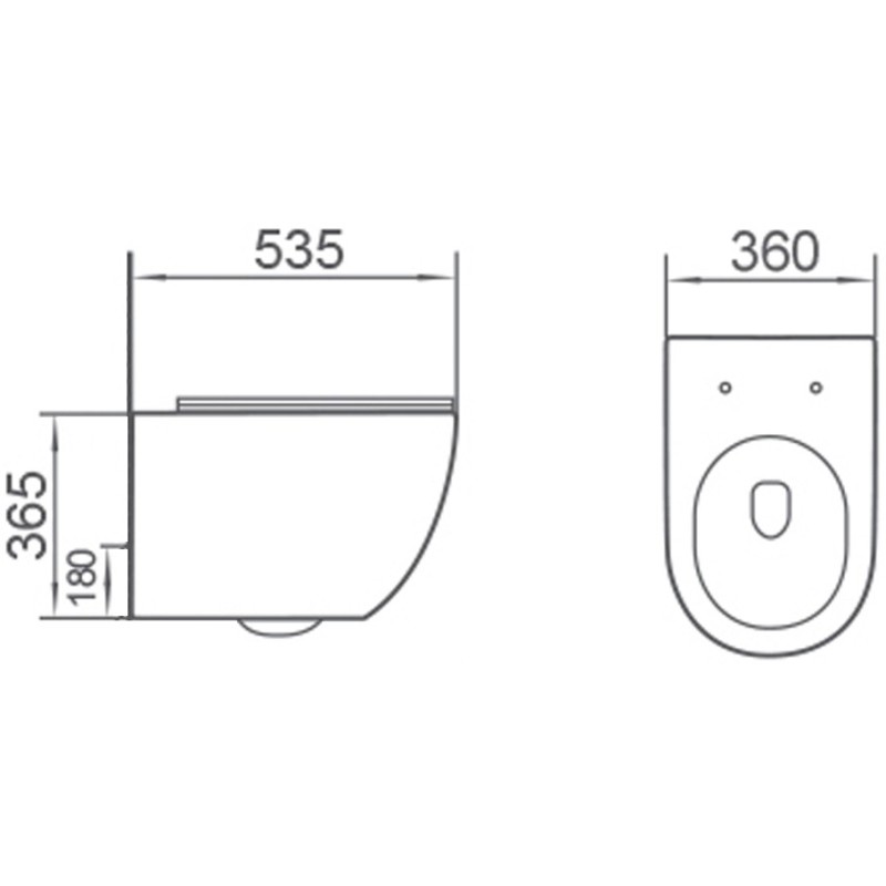 Mexen Lena toaletă suspendată Rimless cu capac cu închidere lentă slim, duroplast, alb lucios - 3022L4000