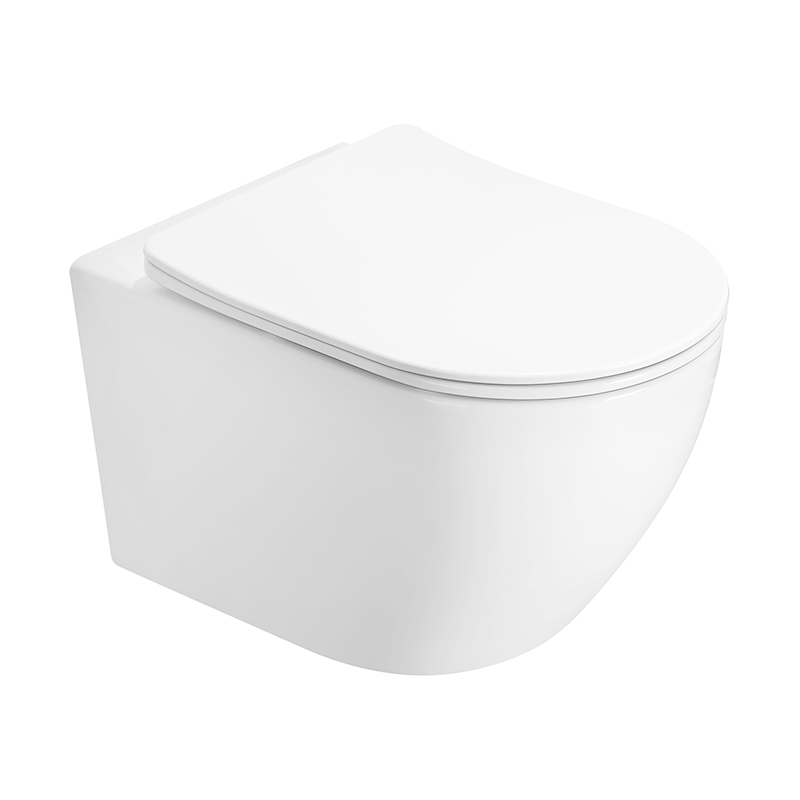 Mexen Lena vas wc Rimless Tornado cu capac slim cu coborâre lentă, duroplast, alb lucios - 3022L4000T