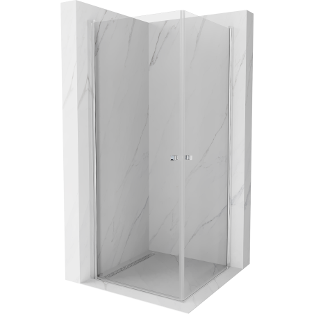 Mexen Pretoria Duo cabină de duș cu balamale 70 x 70 cm, transparent, Crom - 852-070-070-02-00