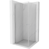Mexen Pretoria Duo cabină de duș cu balamale 70 x 70 cm, transparent, Crom - 852-070-070-02-00