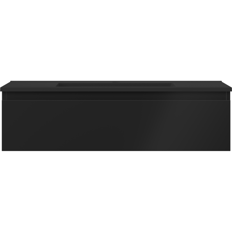 Mexen Orio dulap baie 90 cm cu lavoar Otis, 1 sertar, negru mat - 91A10-09023-1-BF71-W18M71