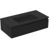 Mexen Orio dulap baie 90 cm cu chiuvetă Otis, 1 sertar, negru mat - 91A10-09023-1-BF71-W18M71