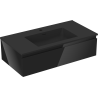 Mexen Orio dulap baie 90 cm cu chiuvetă Otis, 1 sertar, negru lucios/negru mat - 91A10-09023-1-BF70-W18M71