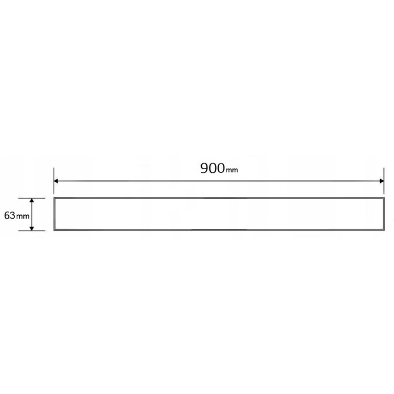 Mexen Flat M15 burkolat lineáris lefolyóhoz 90 cm, szálcsiszolt réz - 1C24090