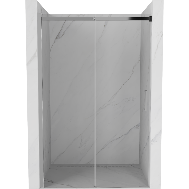 Mexen Omega 110 cm-es tolóajtós zuhanyajtó, átlátszó, króm - 825-110-000-01-00
