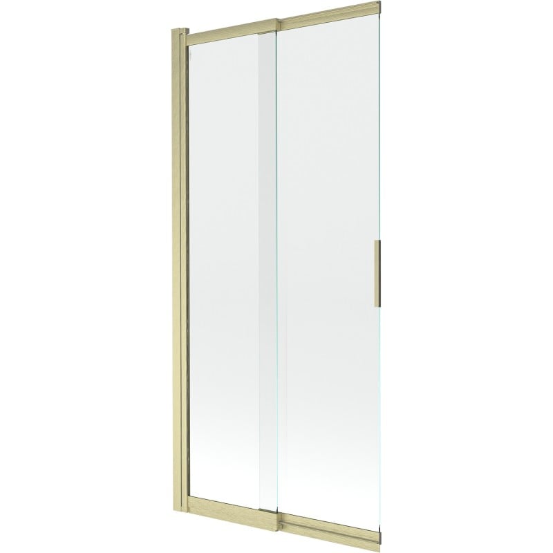 Mexen Fox panou duș 2-batante culisant 85 x 150 cm, transparent, auriu periat - 891-085-002-55-00