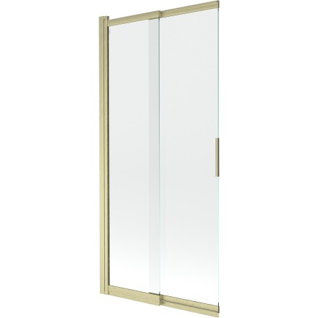 Mexen Fox panou duș 2-batante culisant 85 x 150 cm, transparent, auriu periat - 891-085-002-55-00