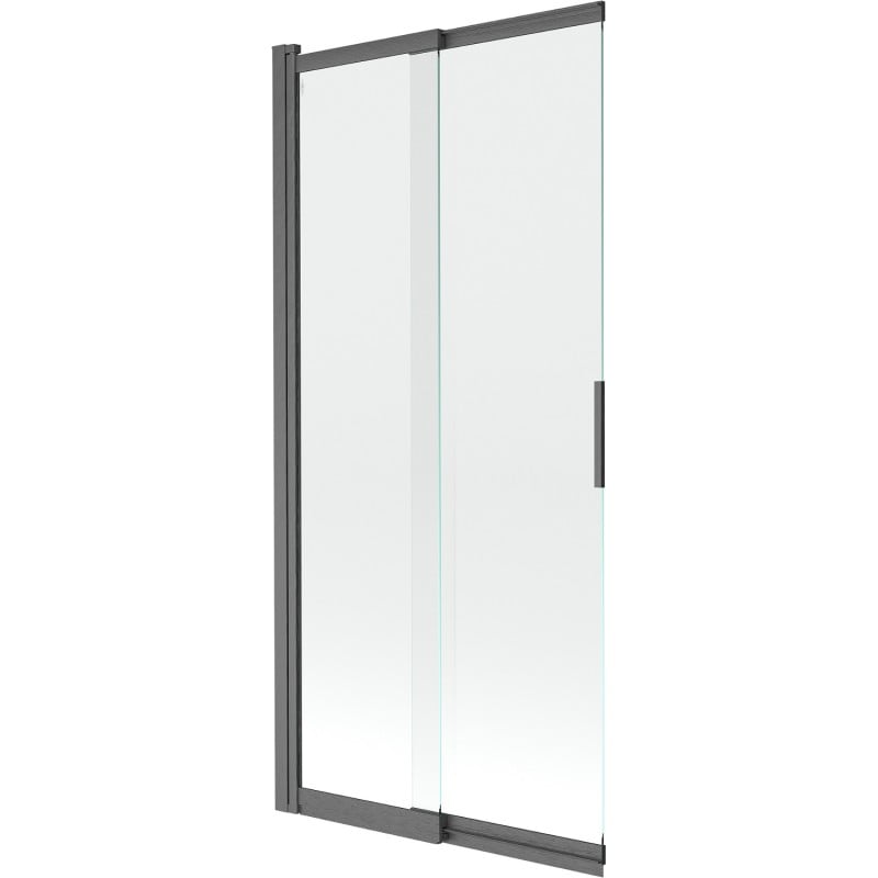 Mexen Fox paravan de baie cu 2 aripi glisante 85 x 150 cm, transparent, gri închis periat - 891-085-002-66-00