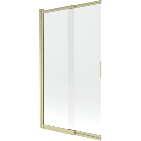 Mexen Fox paravan pentru cadă 2 canaturi glisant 100 x 150 cm, transparent, auriu periat - 891-100-002-55-00