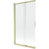 Mexen Fox paravan de baie cu 2 uși culisante 100 x 150 cm, transparent, auriu periat - 891-100-002-55-00