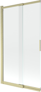 Mexen Fox paravan pentru cadă 2 canaturi glisant 100 x 150 cm, transparent, auriu periat - 891-100-002-55-00