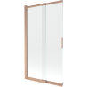 Mexen Fox paravan de duș cu 2 panouri glisante 100 x 150 cm, transparent, cupru periat - 891-100-002-65-00
