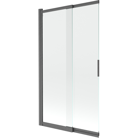 Mexen Fox paravan de duș cu 2 uși glisante 100 x 150 cm, transparent, gri pistool periat - 891-100-002-66-00