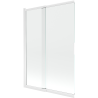Mexen Fox paravan de duș 2-panouri culisant 120 x 150 cm, transparent, alb - 891-120-002-20-00