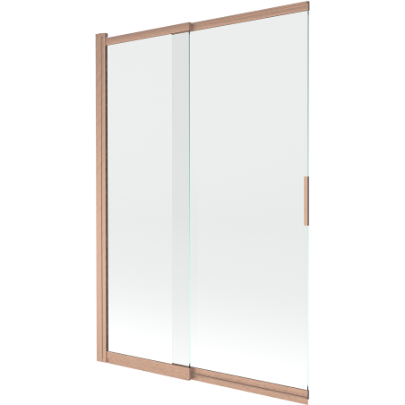 Mexen Fox paravan de duș cu 2 uși glisante 120 x 150 cm, transparent, cupru periat - 891-120-002-65-00