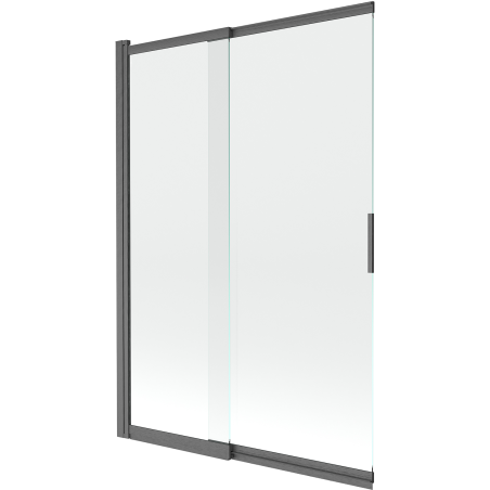 Mexen Fox paravan de duș cu 2 uși glisante 120 x 150 cm, transparent, gri armat periat - 891-120-002-66-00