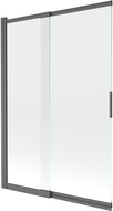 Mexen Fox paravan de duș 2-panouri glisante 120 x 150 cm, transparent, gun gray periat - 891-120-002-66-00