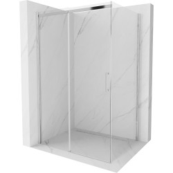 Mexen Omega cabină de duș extensibilă 100 x 80 cm, transparent, Crom - 825-100-080-01-00