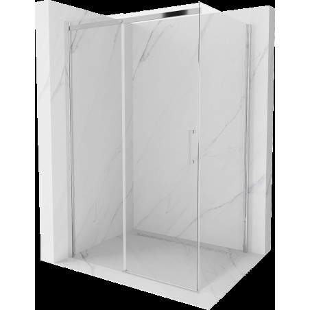 Mexen Omega cabină de duș extensibilă 100 x 80 cm, transparent, Crom - 825-100-080-01-00