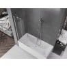 Mexen Velar paravan cadă 2-aripi culisant 80 x 150 cm, transparent, Crom - 896-080-000-01-01